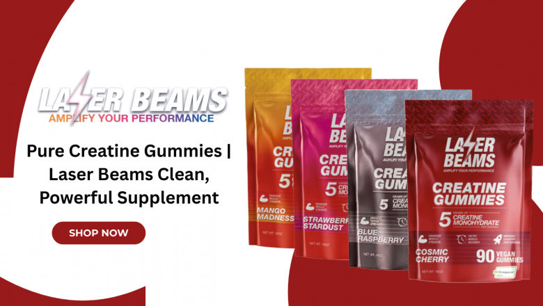 Pure Creatine Gummies | Laser Beams Clean, Powerful Supplement